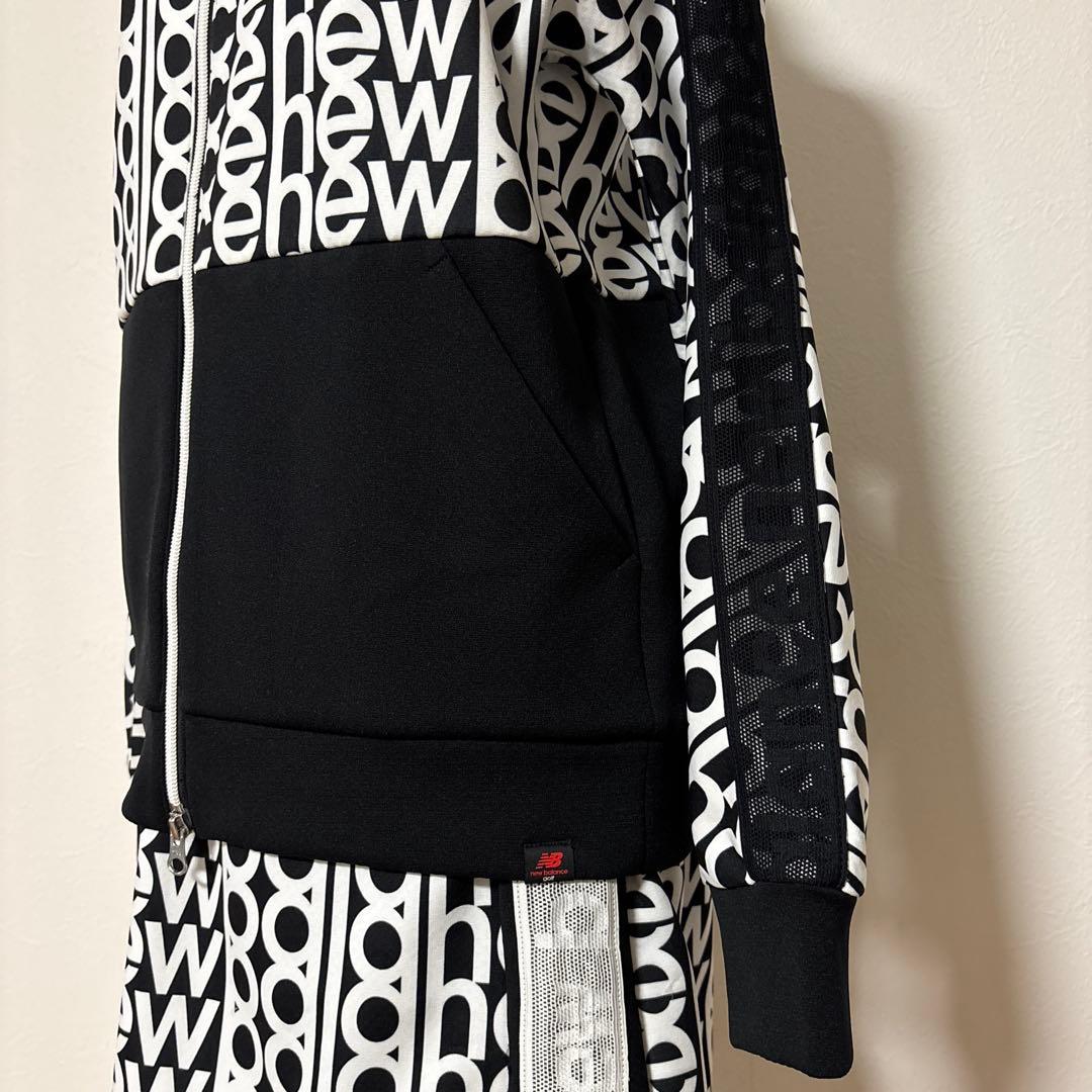 R 美品✨NEW BALANCE ロゴプリントジャケットM