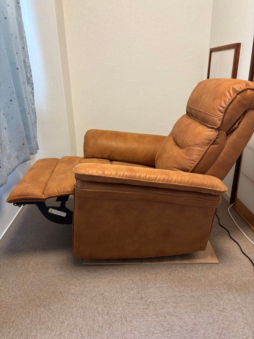 ブラウン リクライニングソファ　２モーター