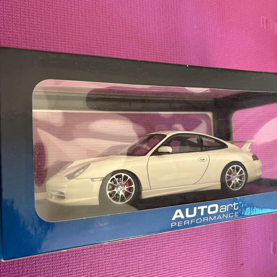 AUTOart Porsche 911 GT3 996 ホワイト 1/18