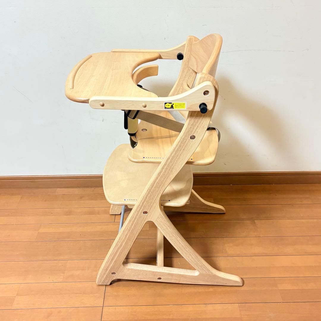 【美品・別売りベルト付属】大和屋 すくすくチェアスリムプラス テーブル•ガード付