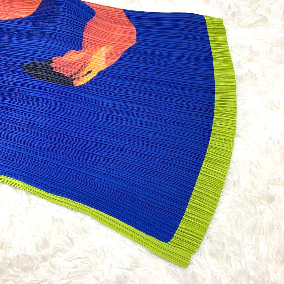 【MAICAT】プリーツプリーズ フラミンゴ 鹿 アニマルプリント