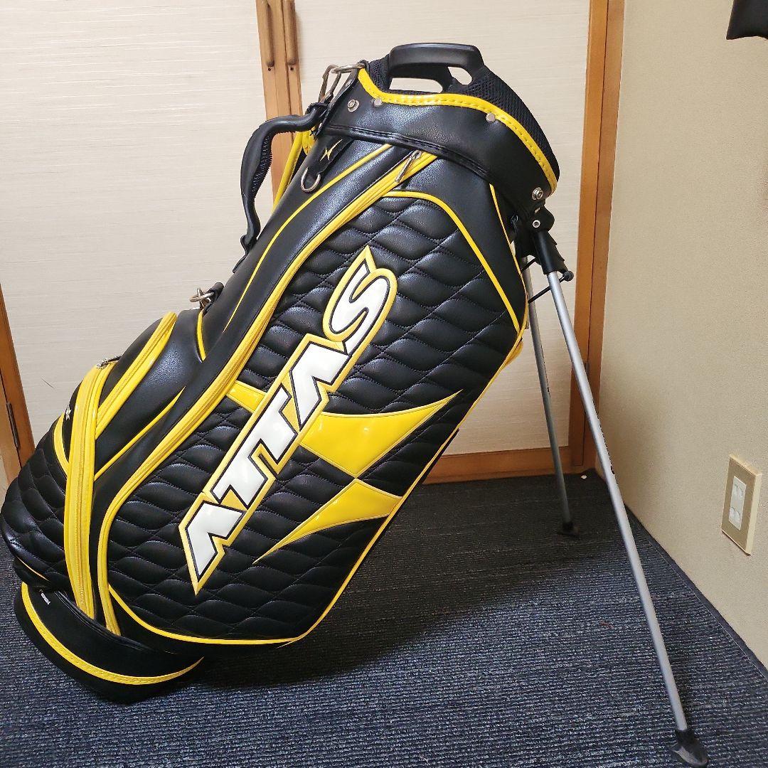 ATTAS キャディバッグ 黒/黄色 UST Mamiya