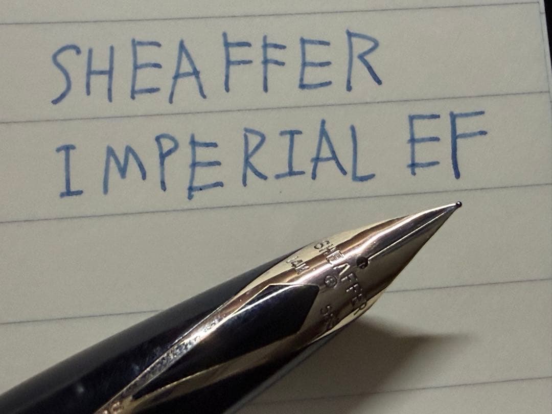 極美品 シェーファー インペリアル ゴールド 万年筆 EF 極細字