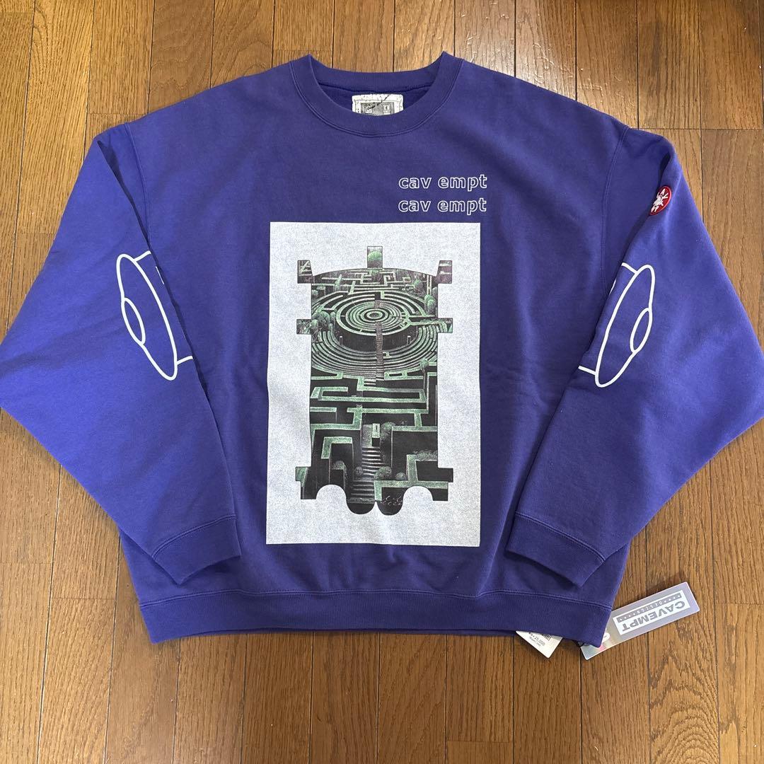 新品 c.e cavempt グラフィックスウェット パープル Lサイズ