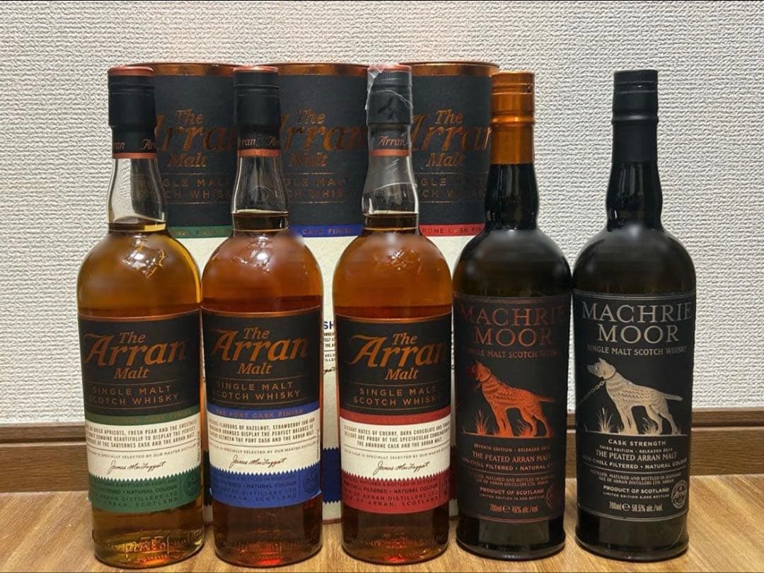 【★限定価格★】旧ボトルセット アランワインカスク3種＆マクリームーア2種