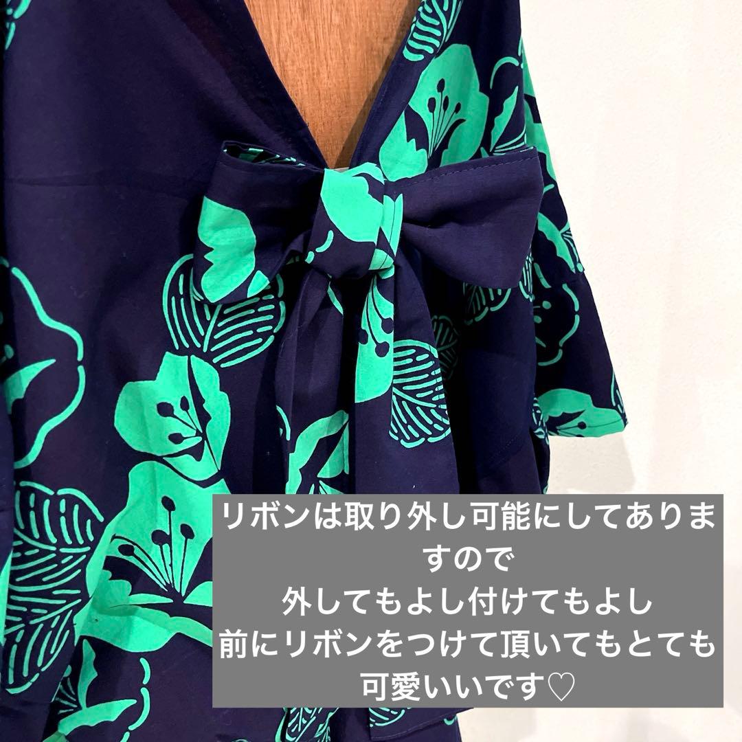 浴衣リメイク　着物リメイク　カフタン風ワンピ　チュニック