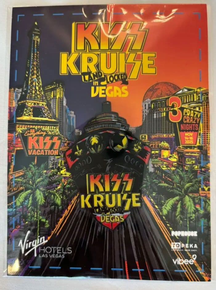 2025 KISS KRUISE in Las Vegas ピンバッジ
