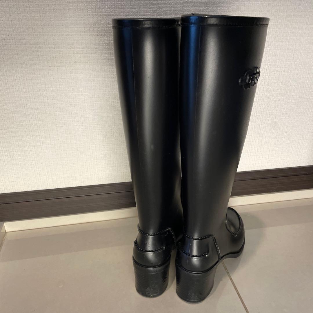 フェラガモ　レインブーツ　ロングレインブーツ