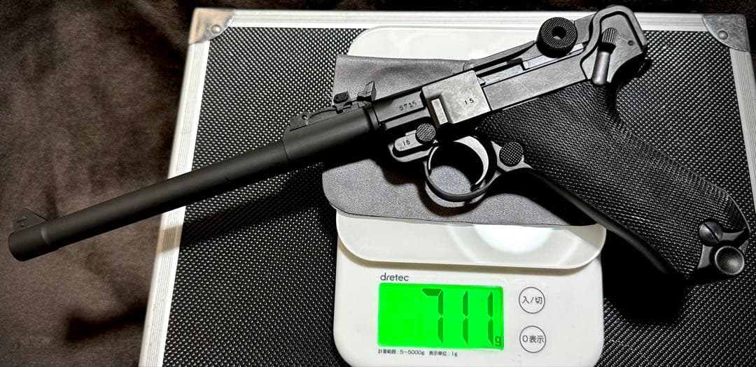 タナカ ルガー P08 8インチ HW GBB スペアマガジン ハードケース付