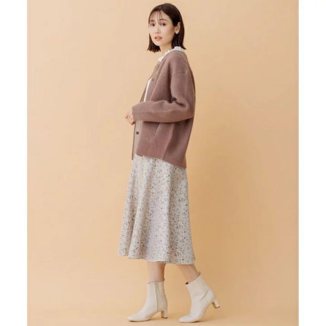 新品【組曲 KUMIKYOKU】ラクーン　たぬき　ニット　カーディガン　長袖