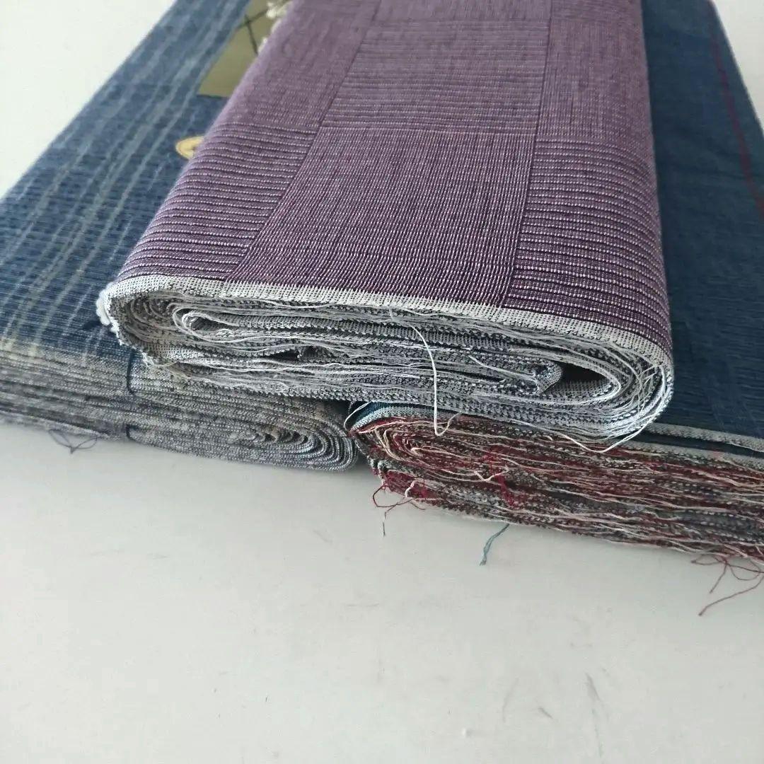 1458★しじら織 正藍染 徳島県 無形文化財 反物