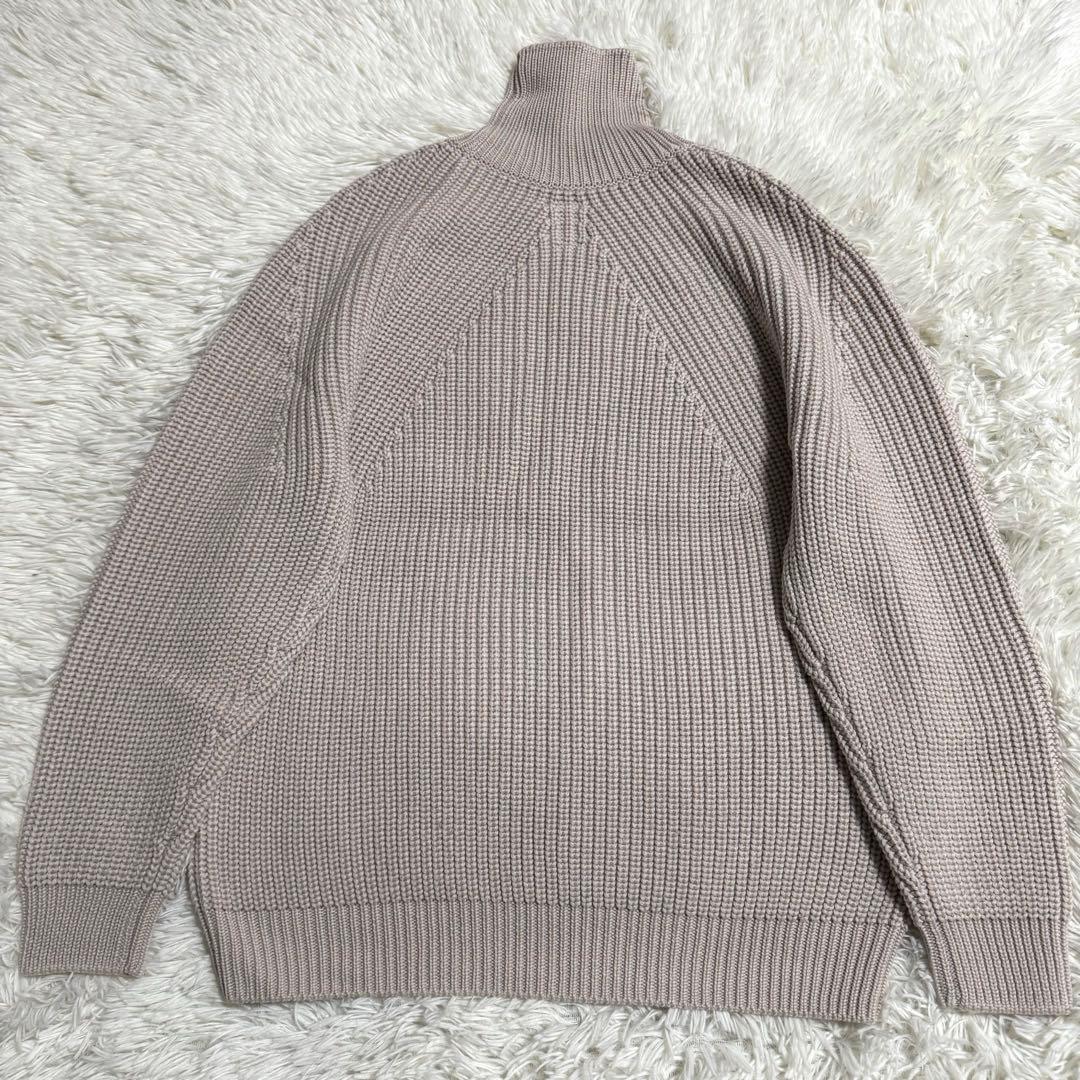 バトナー シグネチャー タートルネック ニット アイボリー Mサイズ ウール