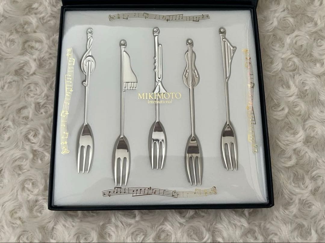 ミキモト　カトラリーセット　真珠　スプーン＆フォークセット〈10本セット〉
