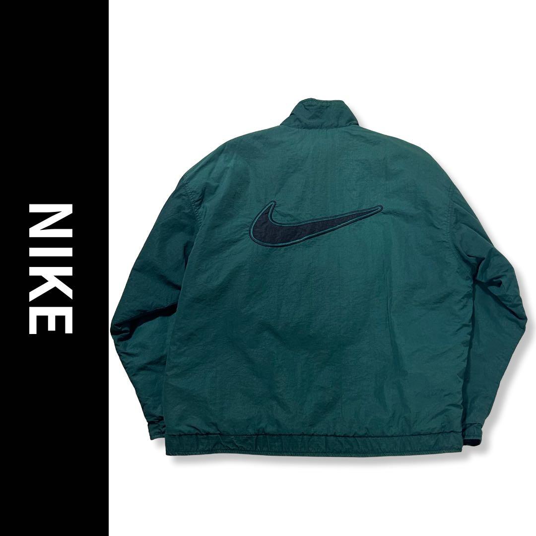 90s NIKE キルティング ナイロンジャケット リバーシブル　銀タグ