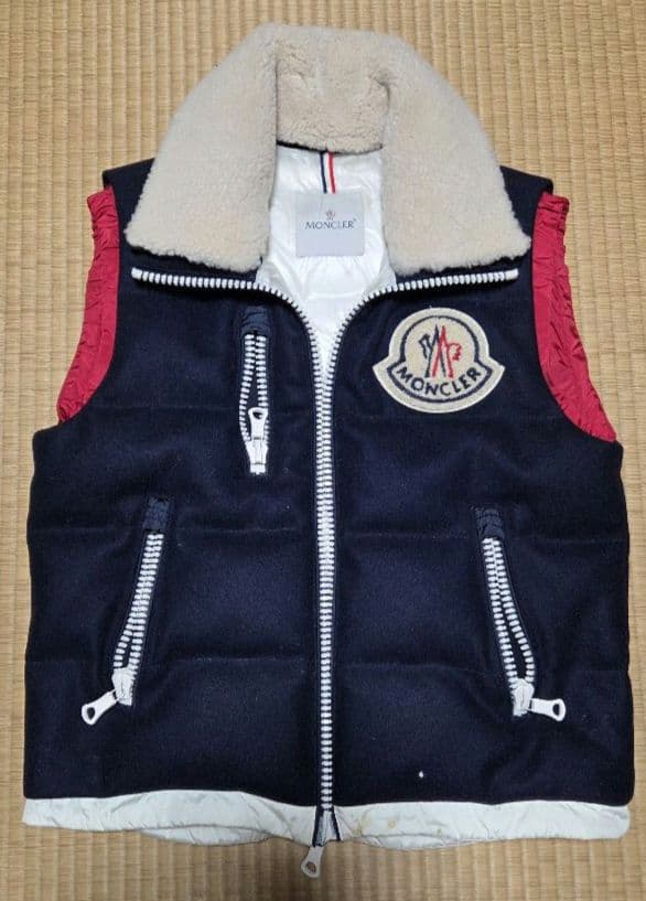 シ*ゲ様 ゲ*ム様 モンクレール メンズダウンベスト ネイビー