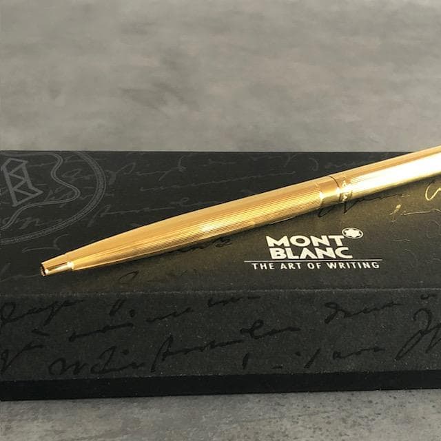 モンブラン(MONT BLANC)　ボールペン　ゴールド ノブレス