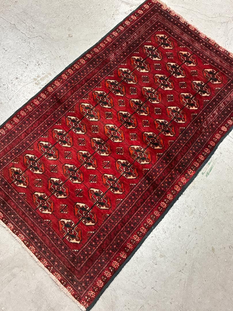 ◉50s vintage◉　162cm×96cm　ペルシャ絨毯　トライバルラグ