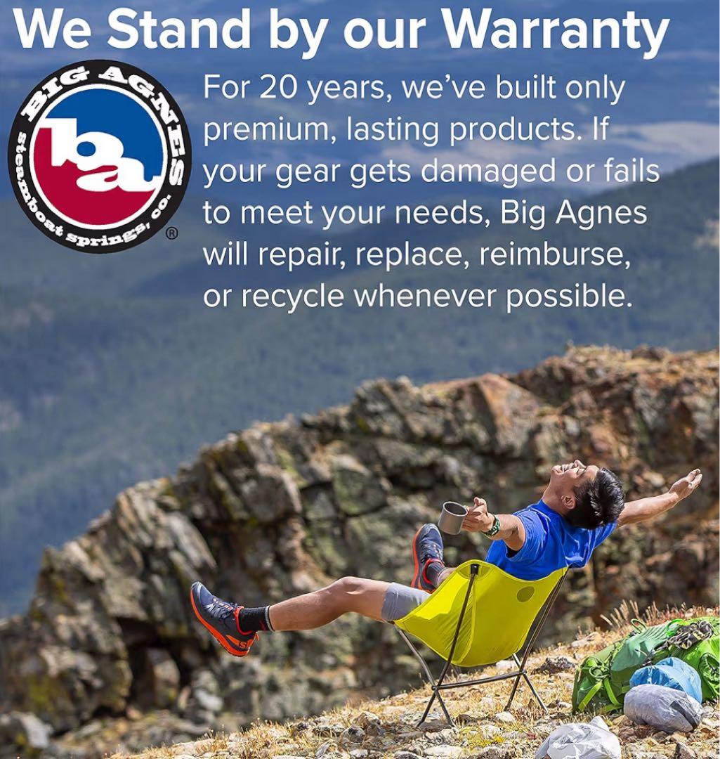 【未使用品】BigAgnes/スカイライン ULチェア・イエロー