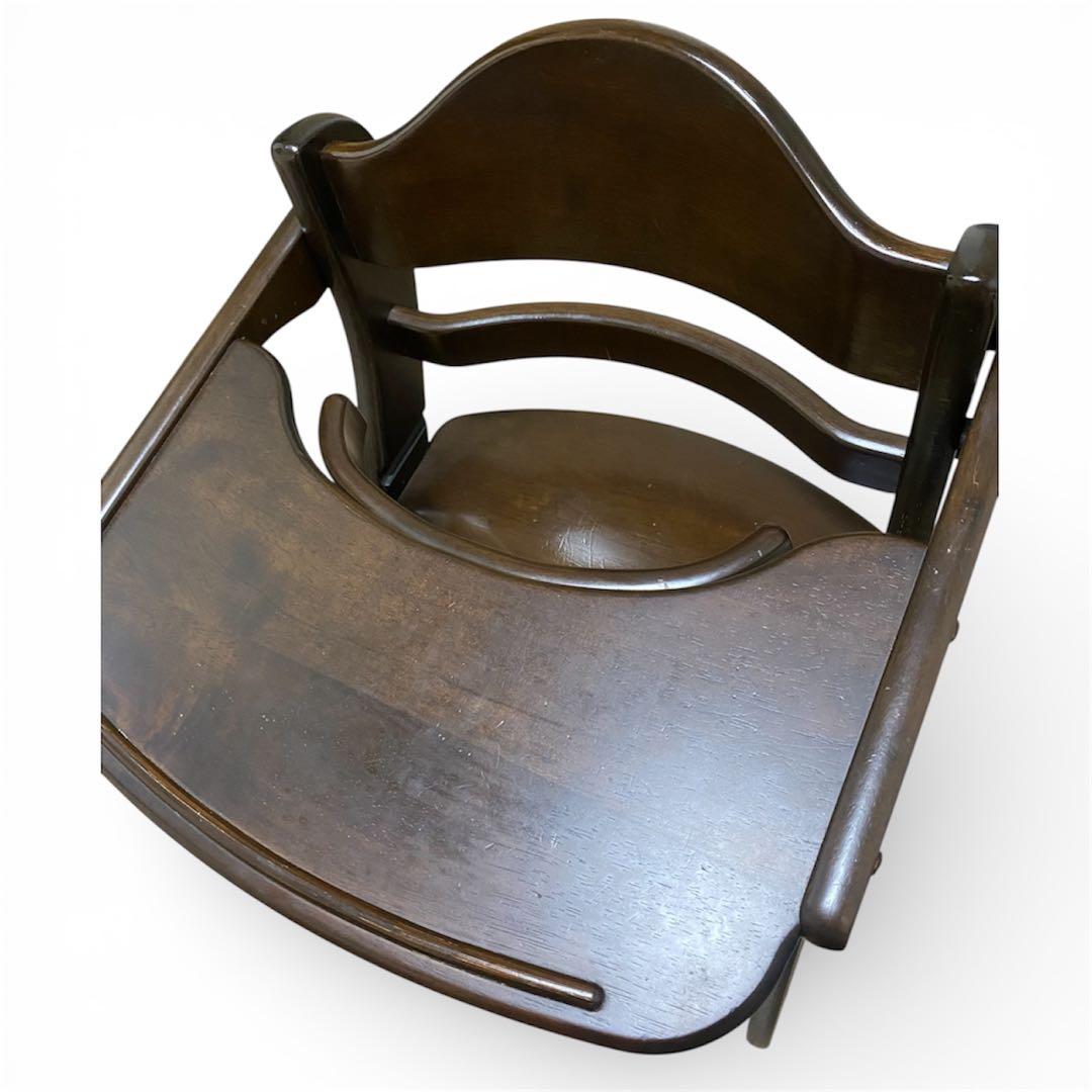 大和屋 すくすくスリムフィットチェアテーブル&ガード付 ベビーチェア