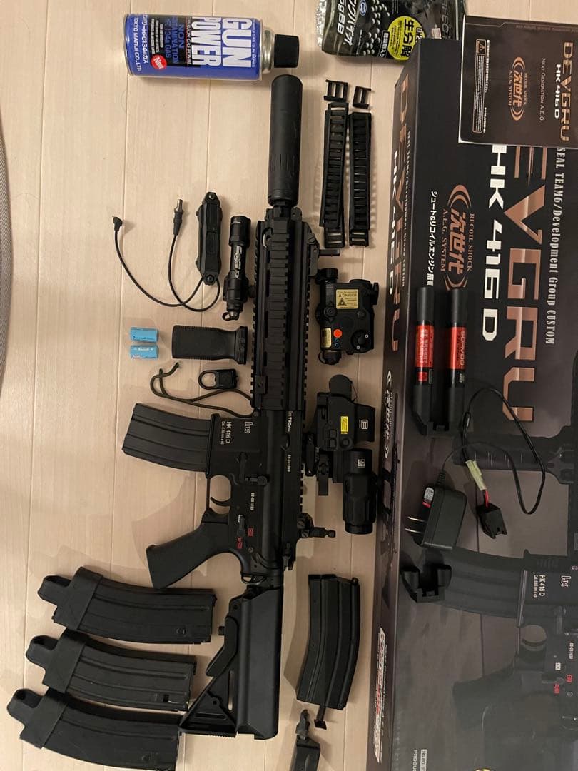 東京マルイHK416 DEVGRU次世代電動ガン＆豪華カスタムフルセット,即戦力