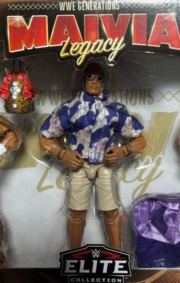 WWE ザ・ロック　マテル　エリート　フィギュア　ロッキージョンソン　3体セット