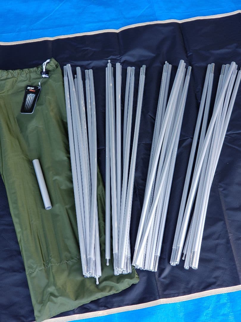 DODカマボコテント3M(カーキ)+専用マットシートセット 中古