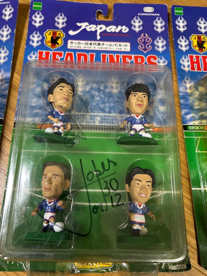 直筆サイン付　HEADLINERSサッカー日本代表フィギュアセット