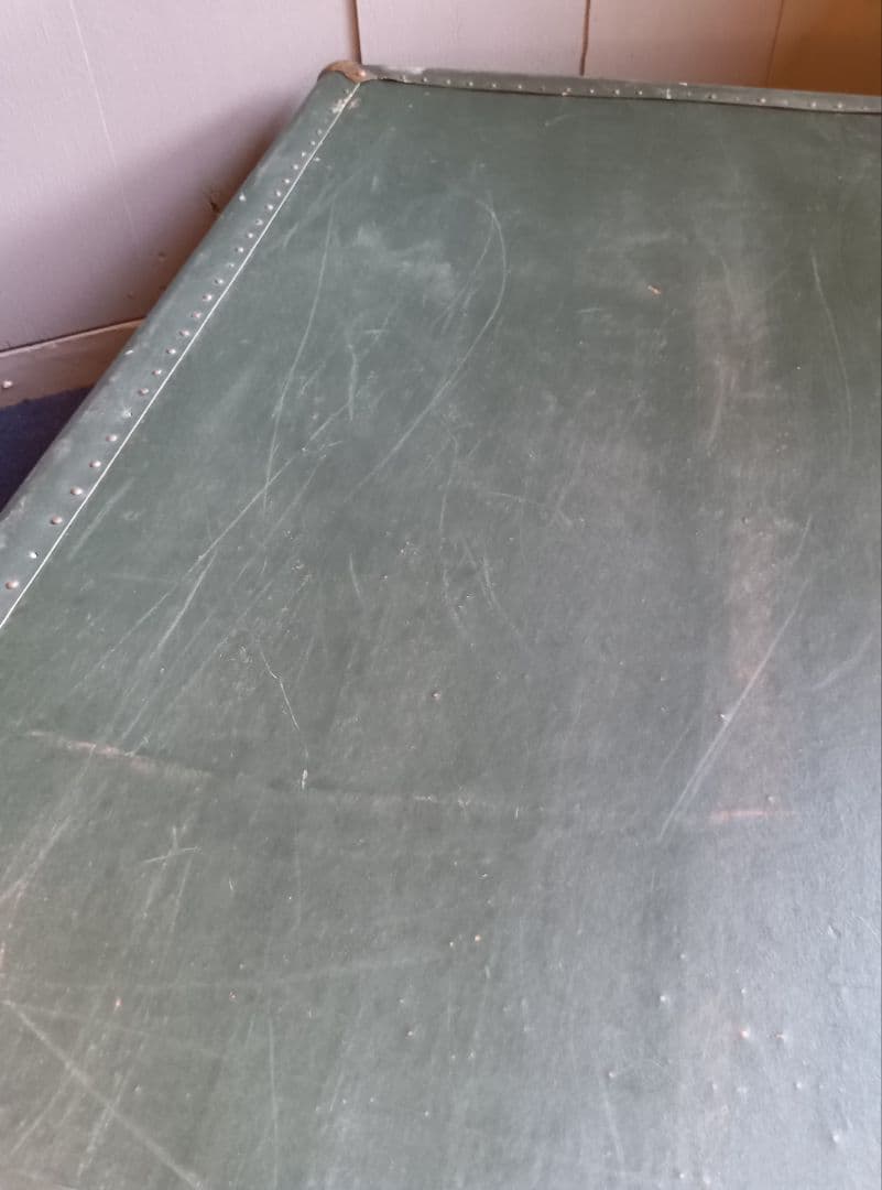 緑色　トランク　ヴィンテージ　レトロ　昭和