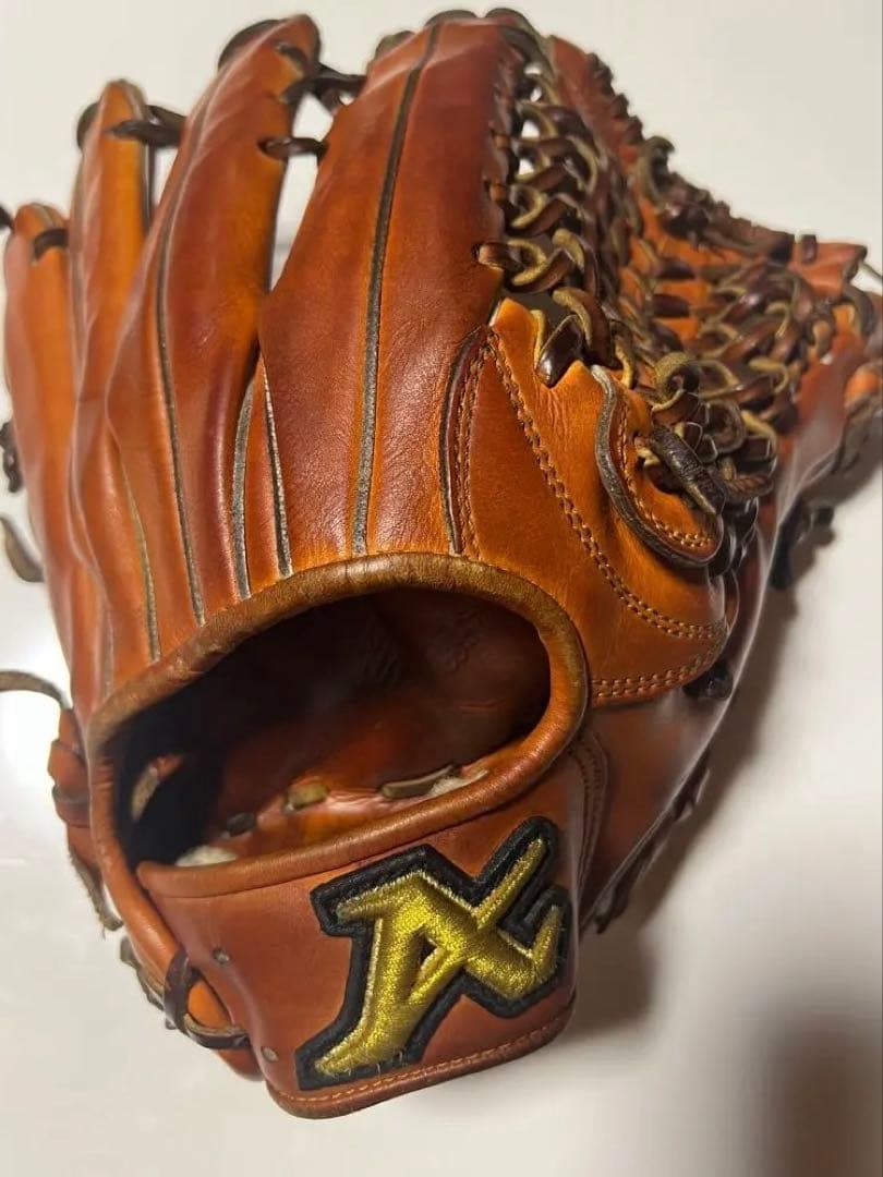 アトムズ　硬式グローブ オレンジ　ATOMS