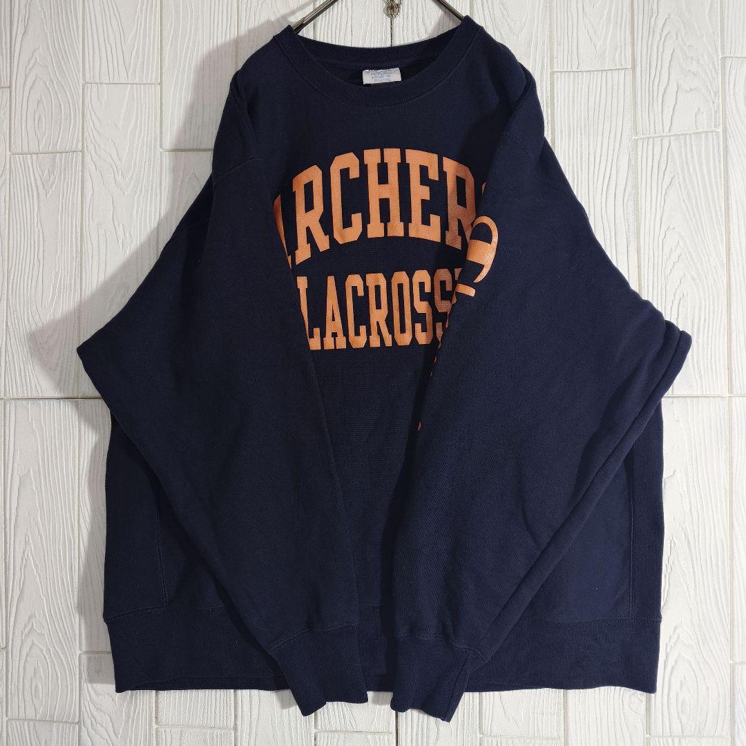 チャンピオン リバースウィーブ スウェット トレーナー 2XL ネイビー 古着