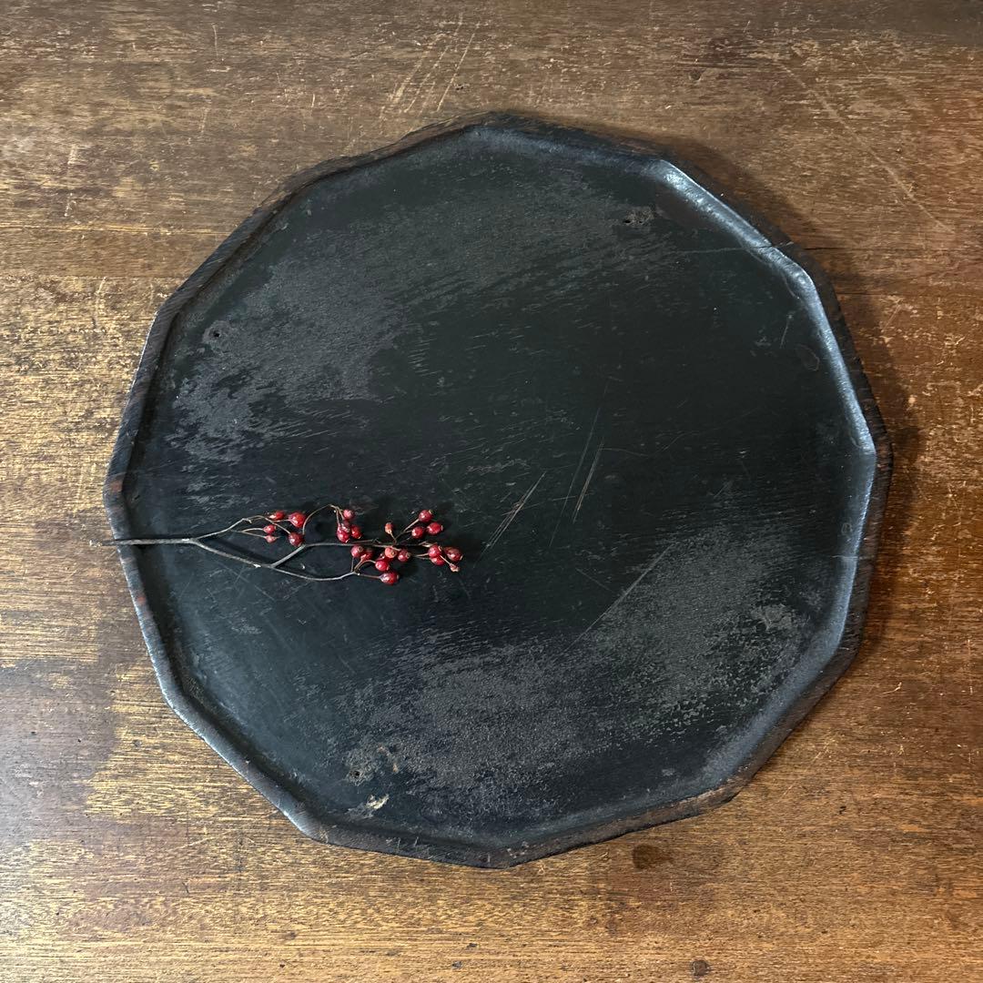 李朝十二角膳天板その63検:古道具.骨董品.韓国骨董. Antique.酒器盆.