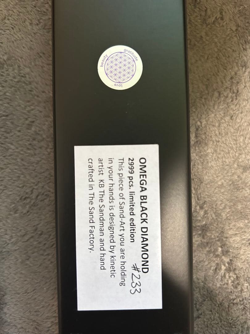 KB collection サンドピクチャーディープシーブラックダイヤモンド