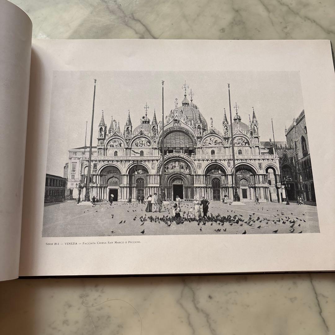 イタリア　アンティーク　ヴィンテージ　フォトアルバム　写真集　ヴェネツィア
