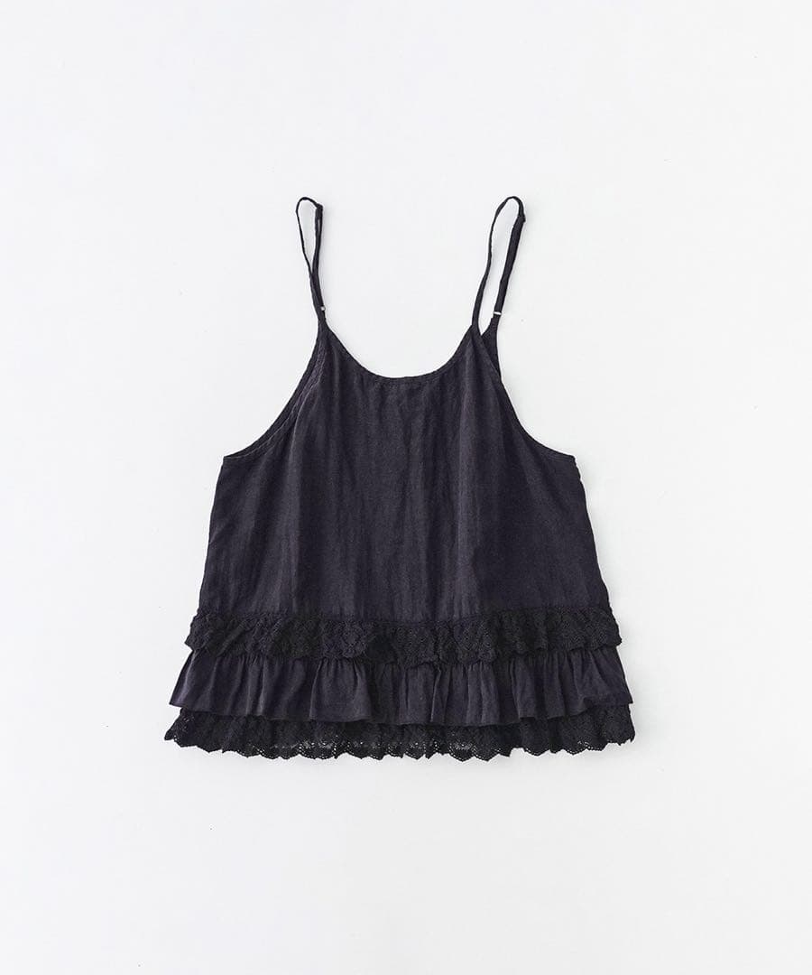 今期新品⭐︎ネストローブ⭐︎ リネンレースヘムキャミソール