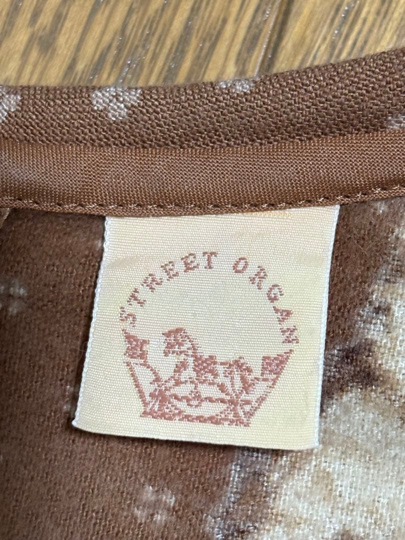 稀少❣️STREET ORGAN 裏起毛綿ワンピース❣️Ｍサイズ　わんちゃん柄