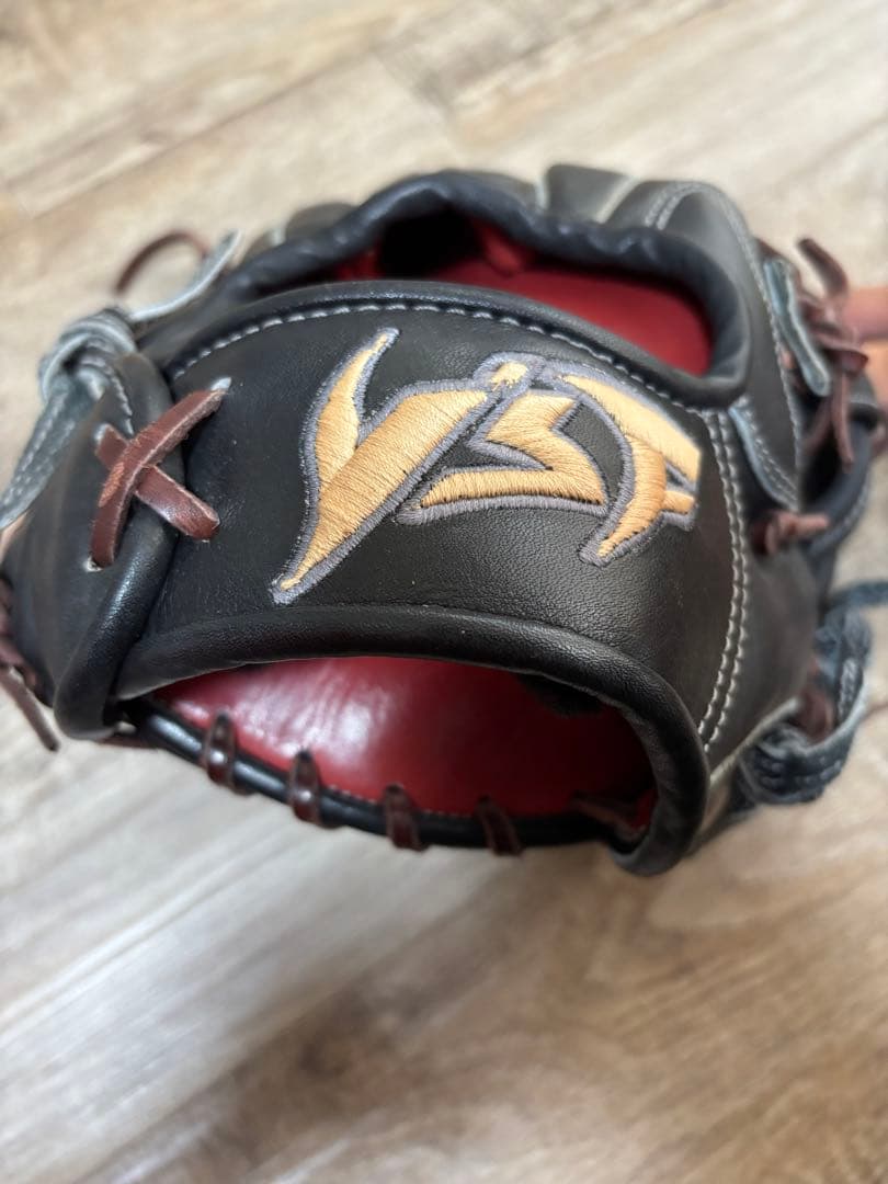 YSF硬式野球用レザーグローブ 黒/茶