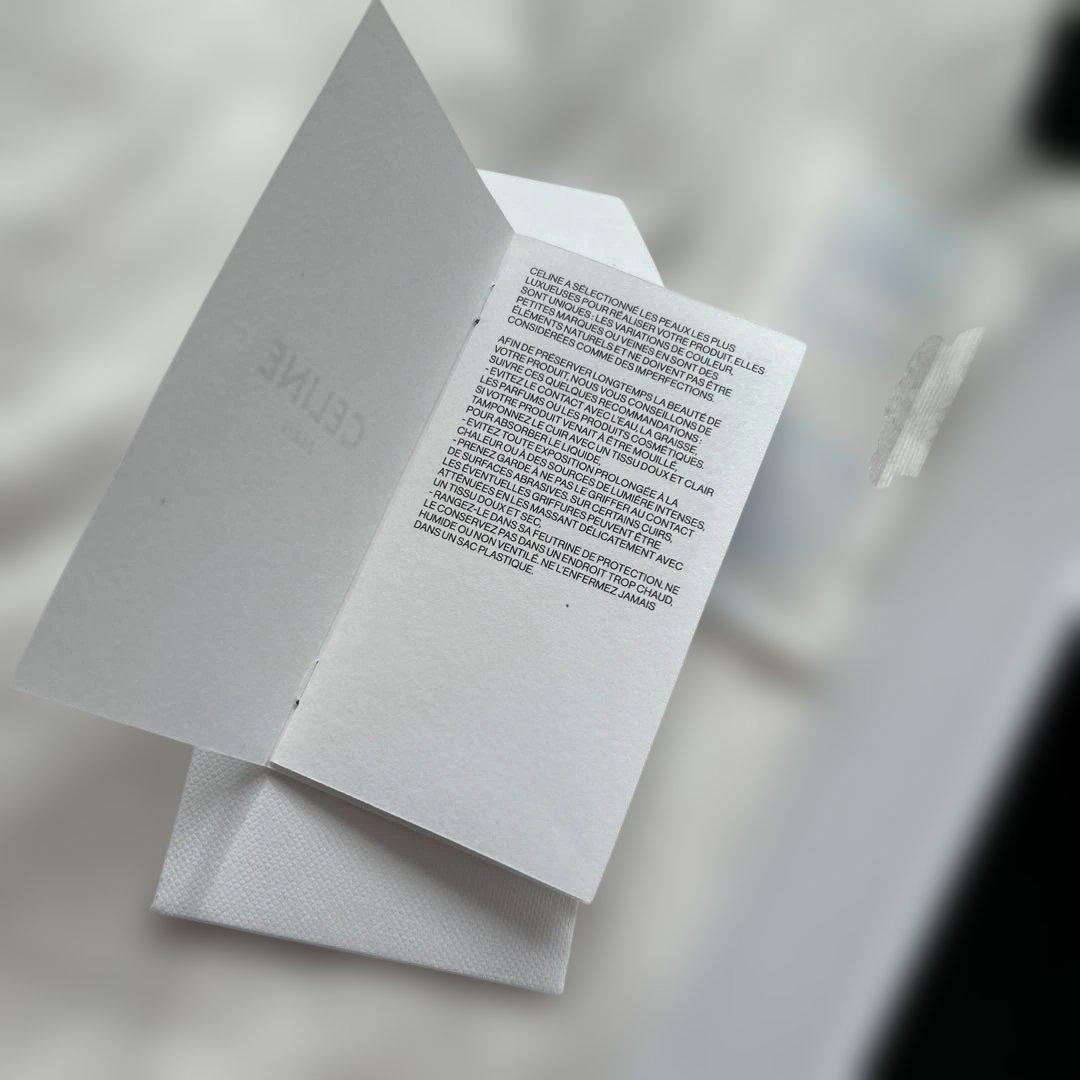 美品　CELINE ギフトボックス ホワイト　ミニ財布　プレゼント