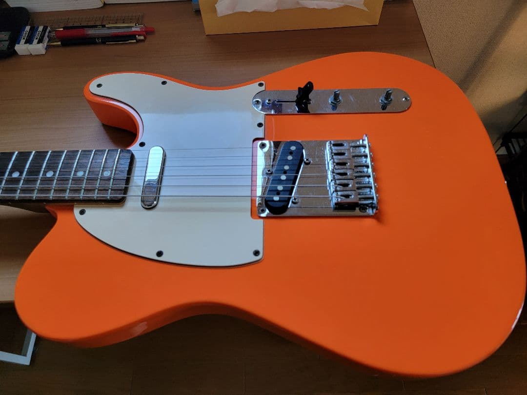 ム*店様 オレンジ テレキャスタータイプ エレキギター