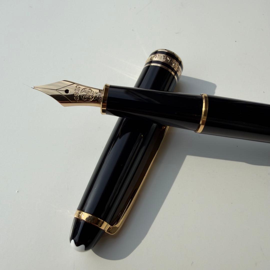 万年筆 F マイスターシュテュック 144 エボナイト芯 全金 ブラック