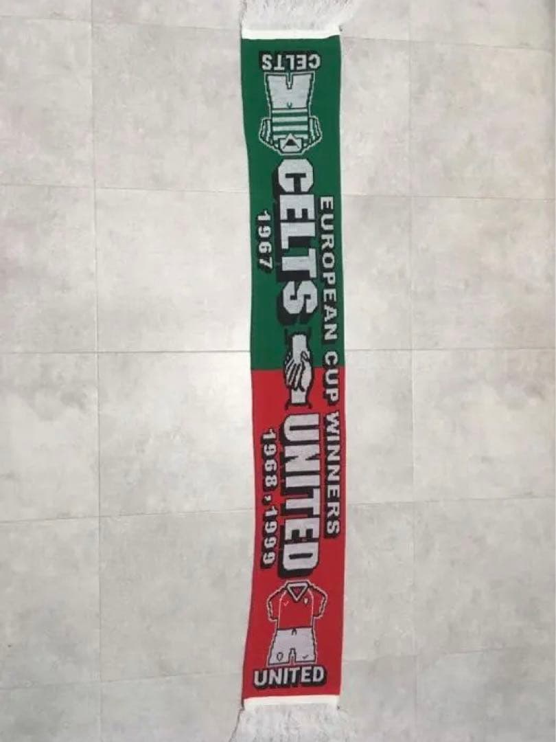 中村俊輔　チャンピオンズリーグ　セルティック対マンＵ　記念タオルマフラー