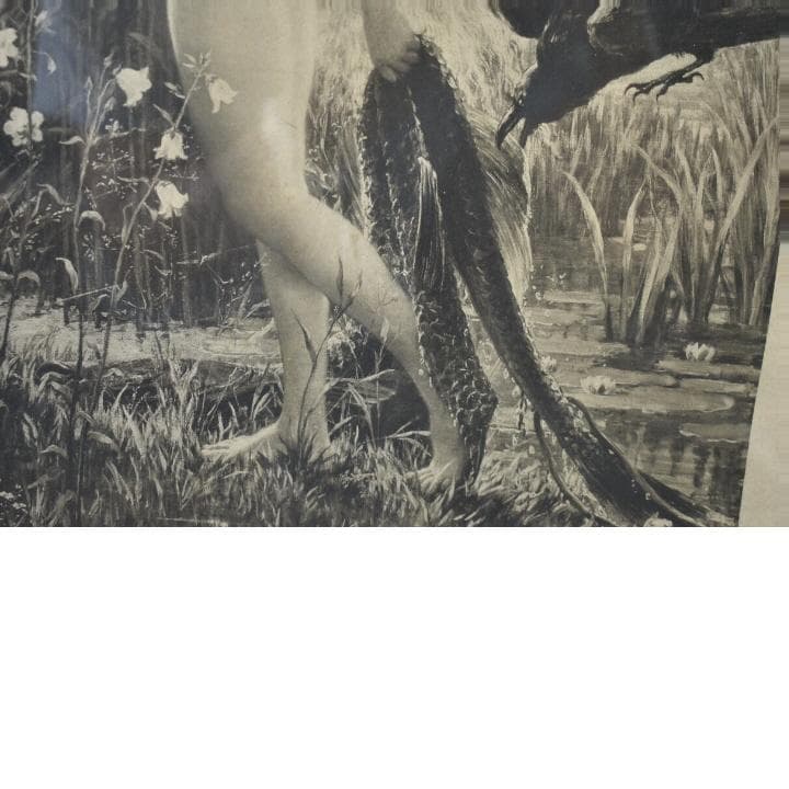 １９世紀名画　有名な作品の西洋骨董　入手困難　美しい裸婦画 約92 x 73cm