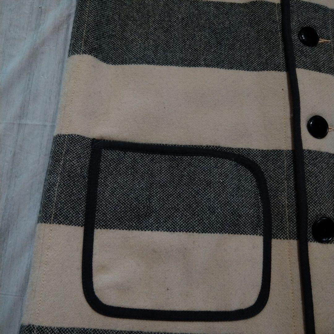 （美品）ウエストライド　アイボリー✖グレーストライプベスト 38