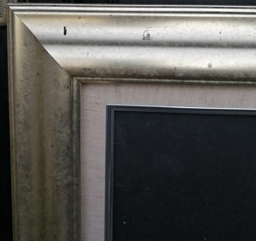 絵画　アクリル絵　額縁　ボード　動物 馬　干支　花