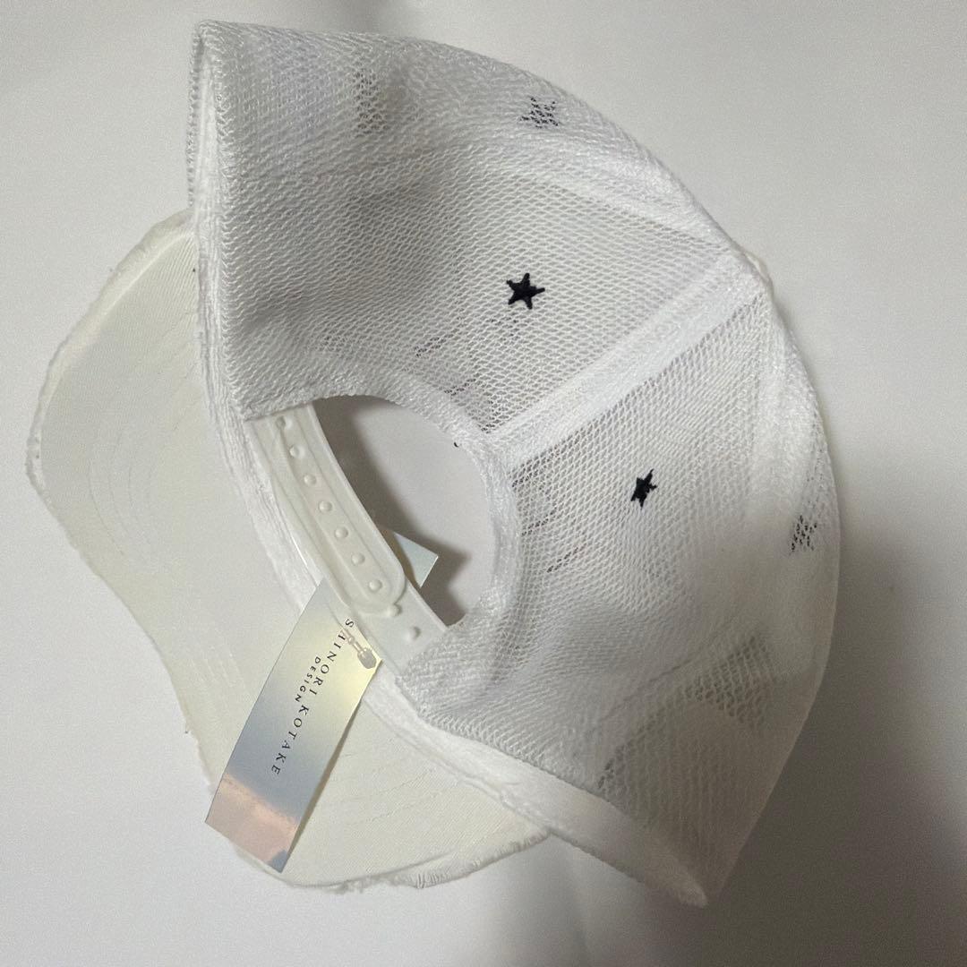 新品 ヨシノリコタケ　ホワイトキャップ 444 白 帽子