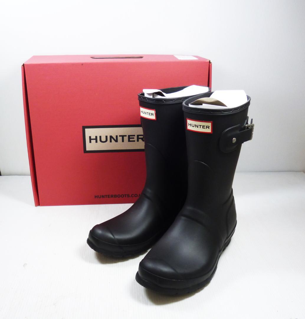 HUNTER ハンター オリジナル ショート レインブーツ 24.0 cm 長靴