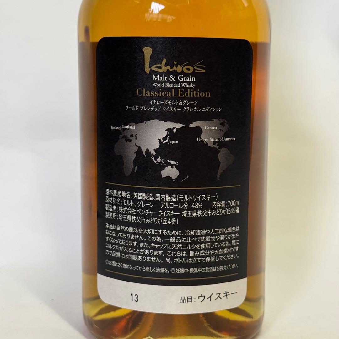 イチローズモルト＆グレーン　ワールドブレンデッドウイスキークラシカルエディション