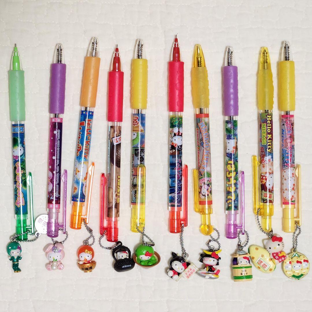 【ご当地キティちゃん】ボールペン·シャープペン/まとめ売り74本/ハローキティ