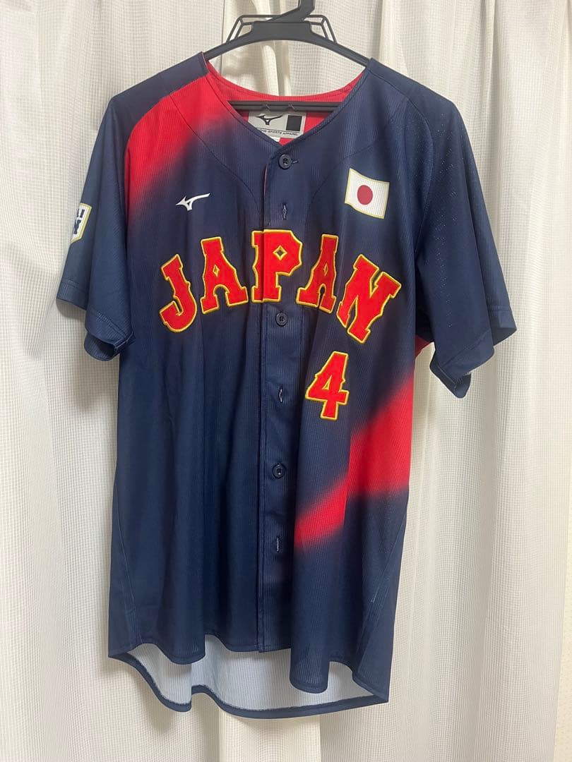 若月健矢 侍ジャパン ユニフォーム ビジター