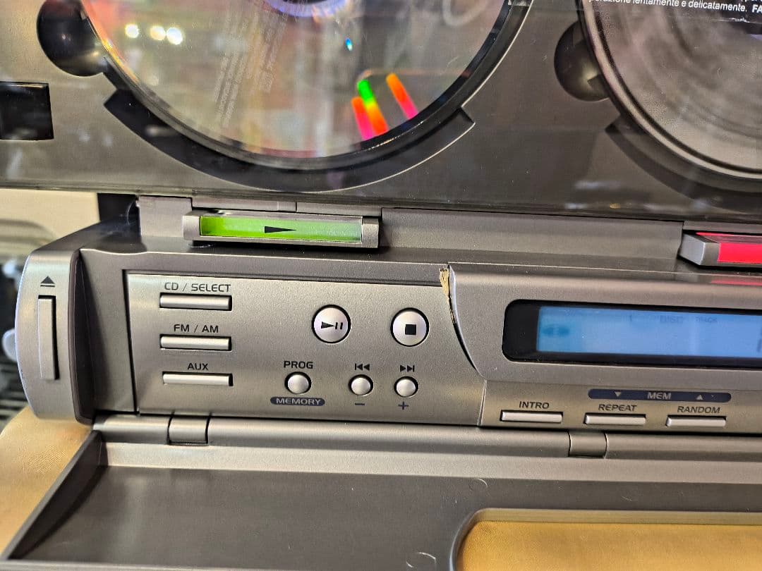 90年 激レア！ネオクラ！お洒落！希少！3連CDチェンジャーミニコンポ ラジカセ