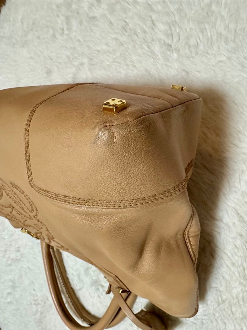 LOEWE ロエベ 希少 フスタ アナグラム　南京錠 鍵付 ハンドバッグ